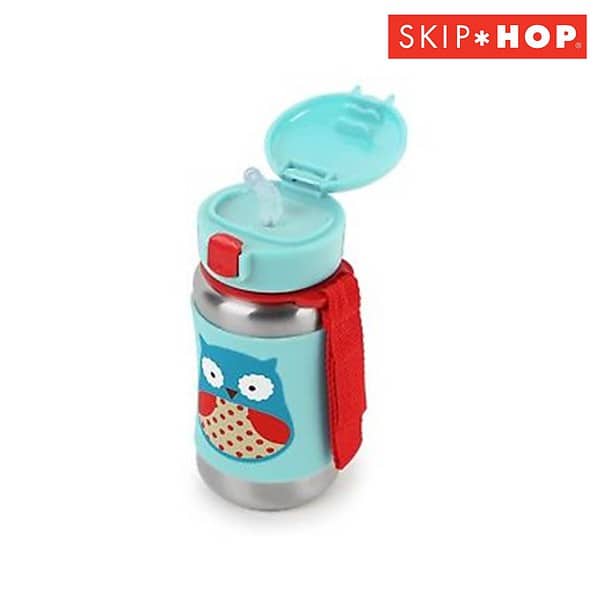 SH210252511000 Skip Hop Zoo Stainless Steel Straw Bottle Owl (2)