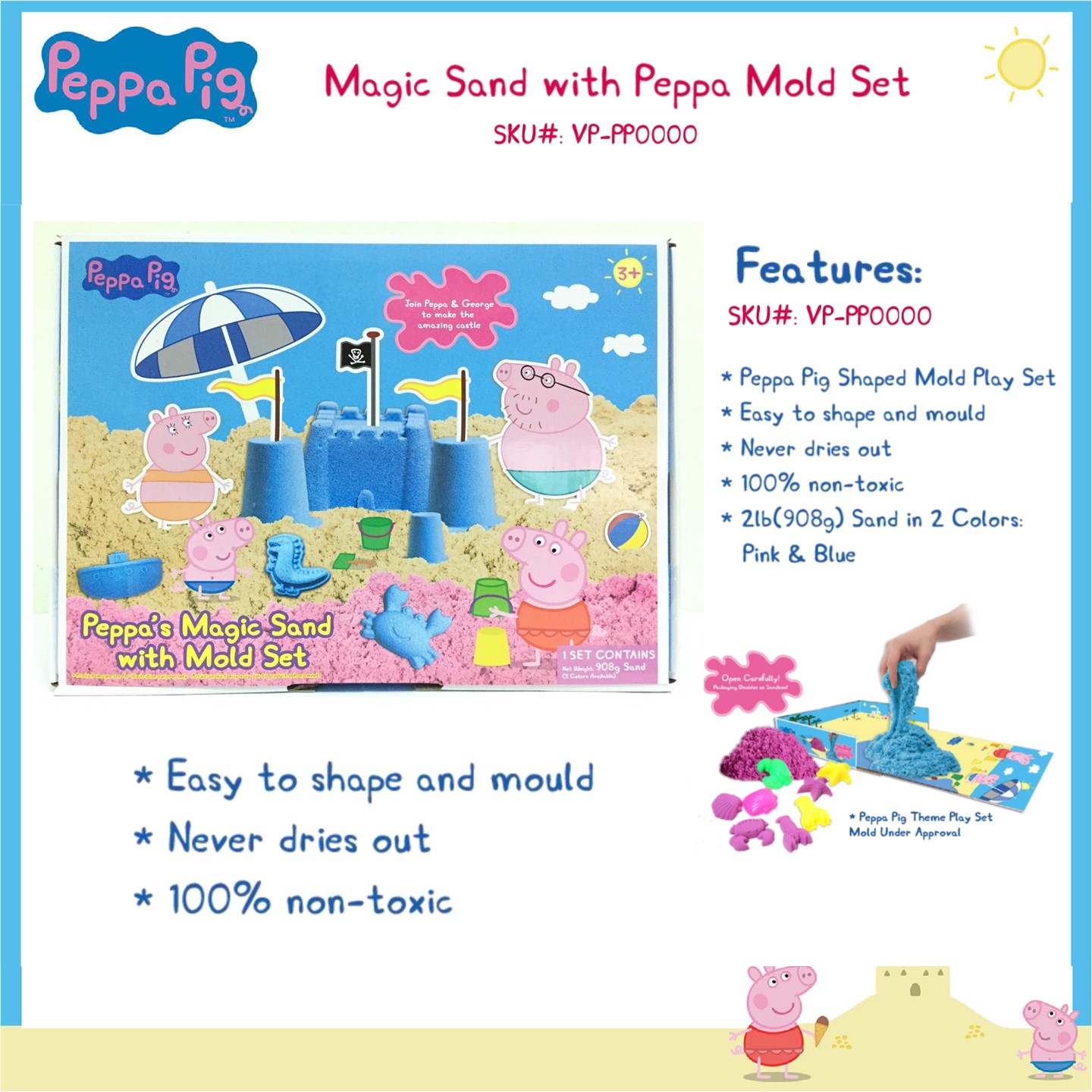 peppa pig kinetic sand
